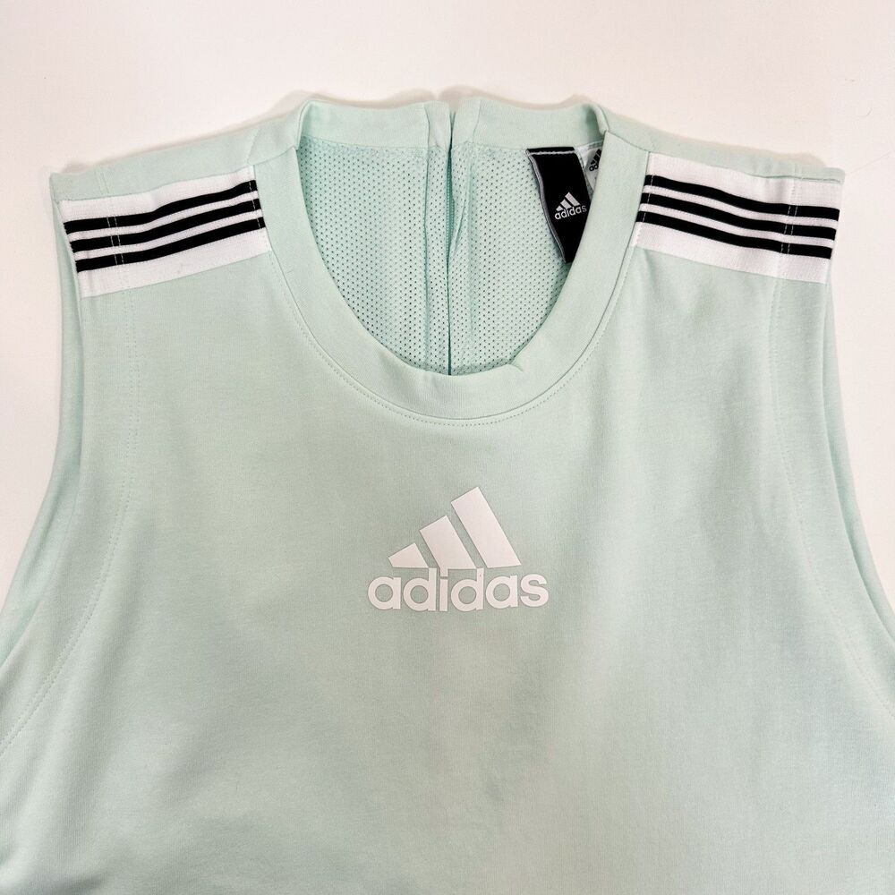Adidas Game and Go Womens Mint Green Layered Sleeveless Athletic Dress Sz M - Picture 8 of 14